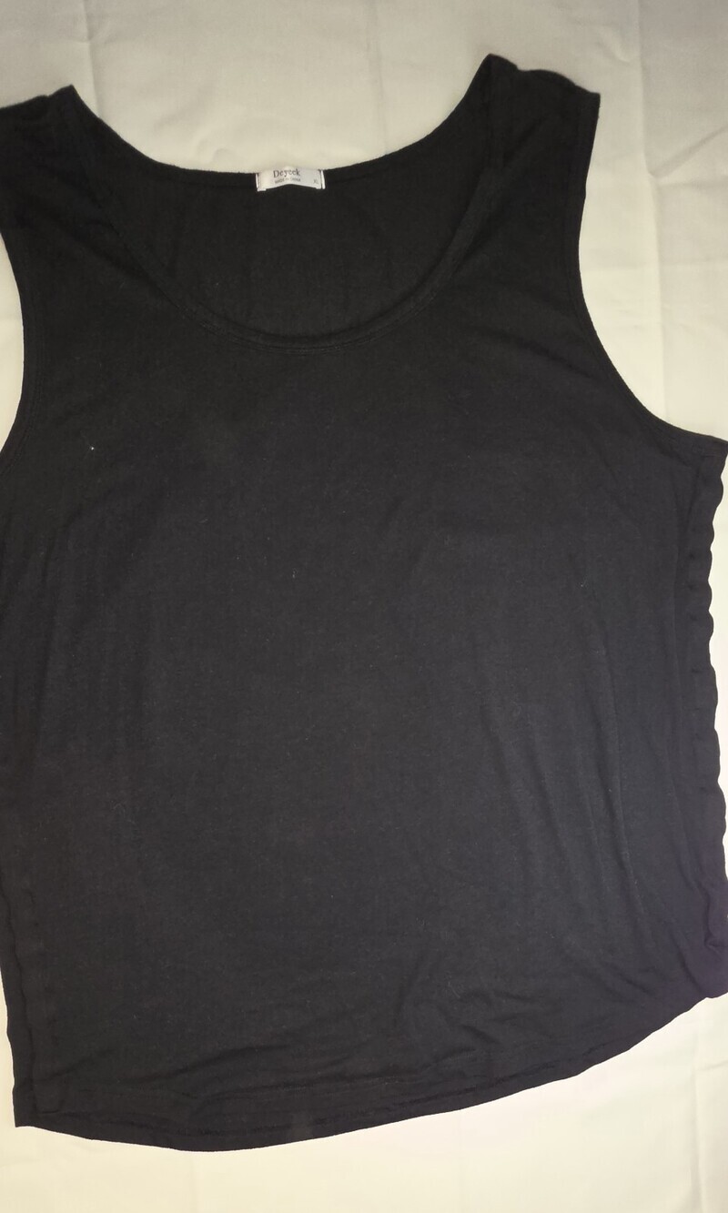 Deyeek Women's Black Scoop Neck Tank Top Size XL Sku 0307